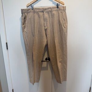 Abercrombie & Fitch Men's Khaki linen Chinos